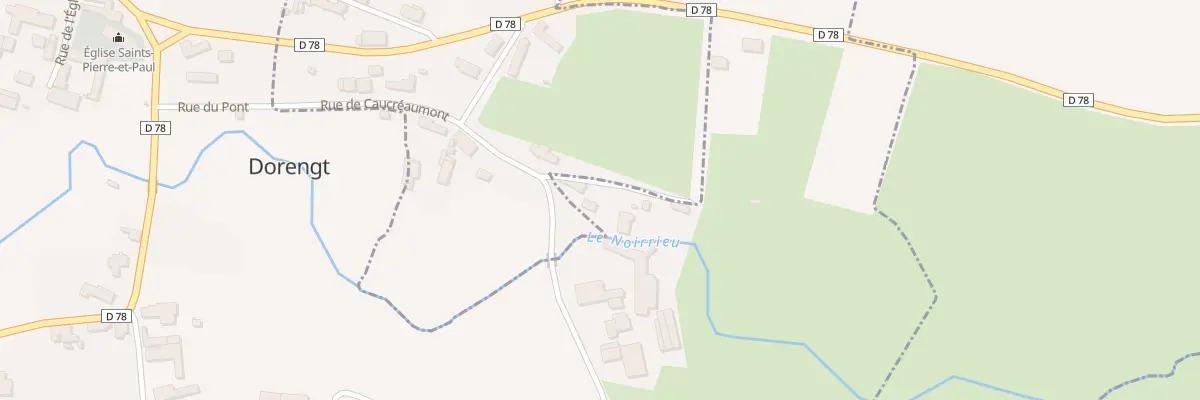 Plan du 1 Rue du Moulin à La Neuville-lès-Dorengt