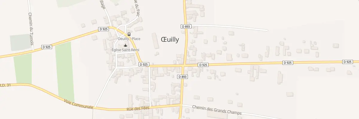Plan du 2 Rue de Bourg et Comin à Œuilly