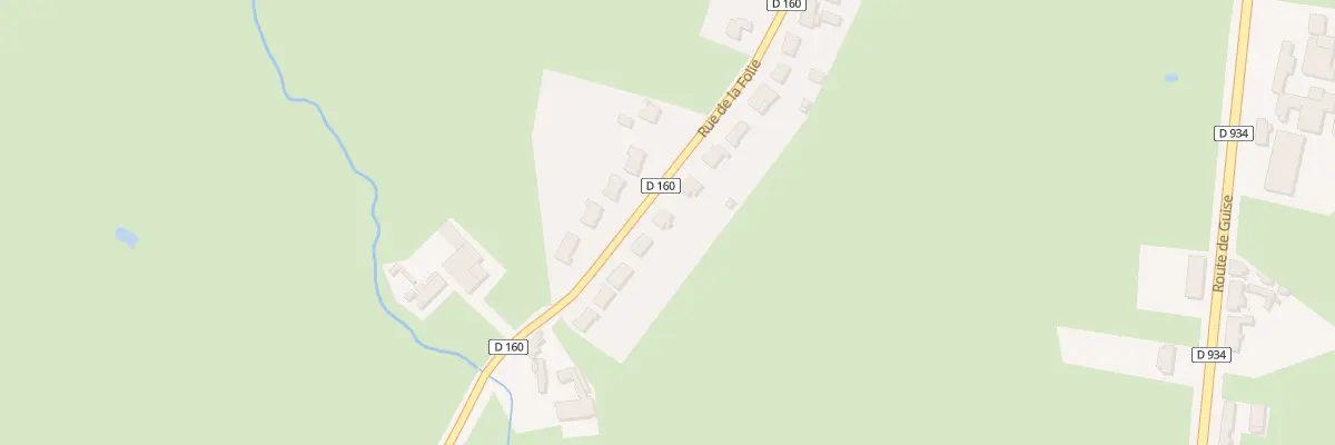 Plan du 102 Rue de la Folie à Landrecies