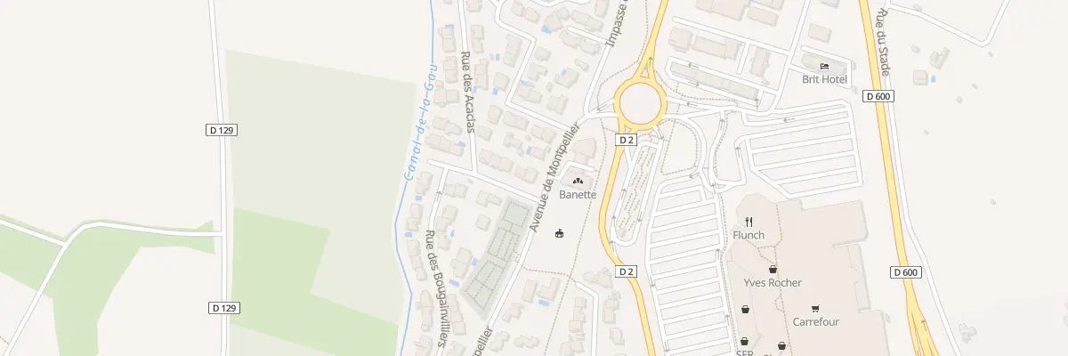 Plan du 1 Rue du Chèvrefeuille à Balaruc-le-Vieux