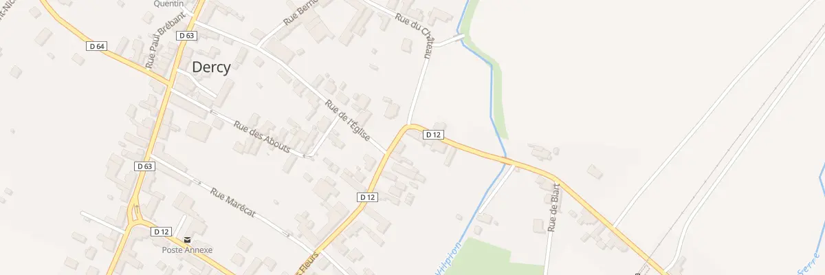 Plan du 25 Rue des Fleurs à Dercy
