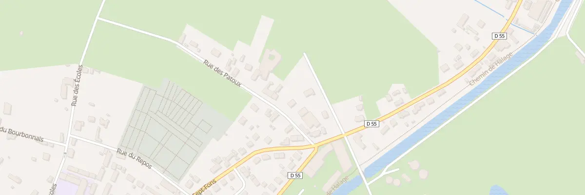 Plan du 58 Rue des Patoux à Dompierre-sur-Besbre