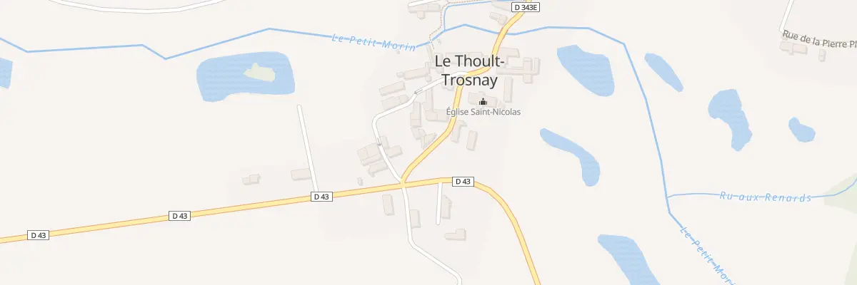 Plan du 2 Rue de l’Eglise au Thoult-Trosnay