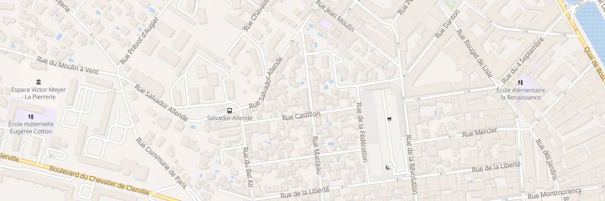 Plan du 23 Rue Marceau à Sète