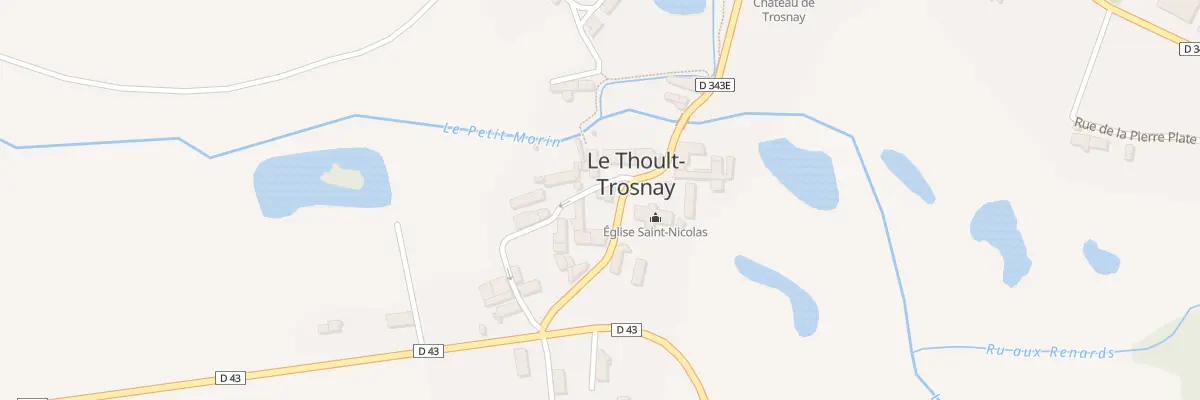 Plan du 8 Rue de l’Eglise au Thoult-Trosnay
