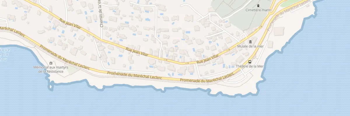Plan du 36 Rue Jean Vilar à Sète