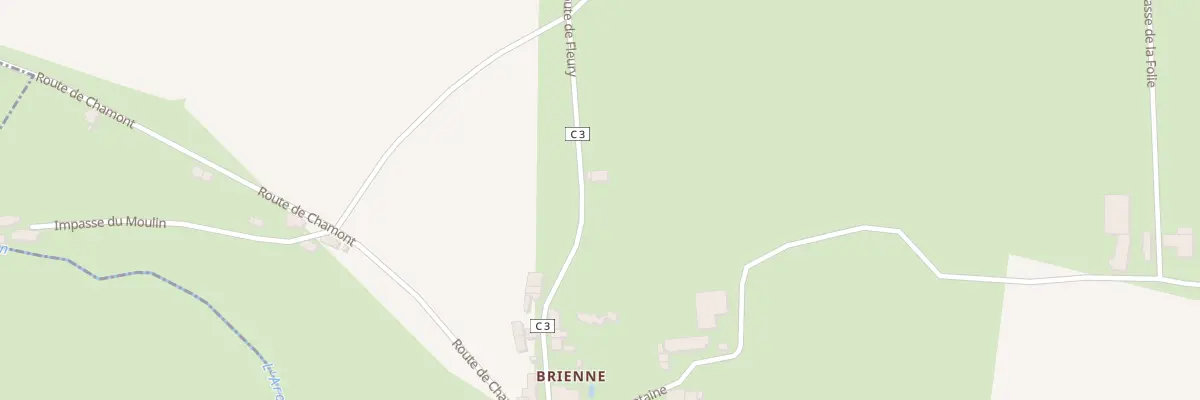 Plan du 49 Brienne à Brinay
