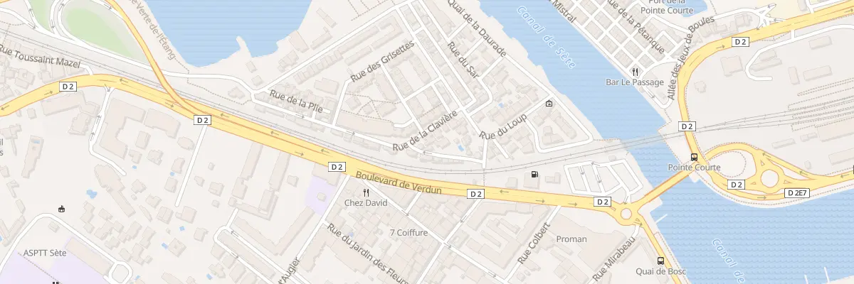 Plan du 5 Rue de la Clavière à Sète