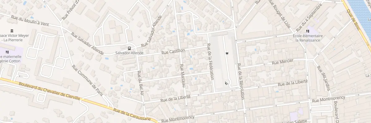 Plan du 22B Rue Marceau à Sète