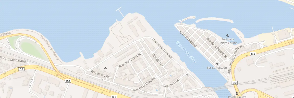 Plan du 22 Rue des Sardelles à Sète