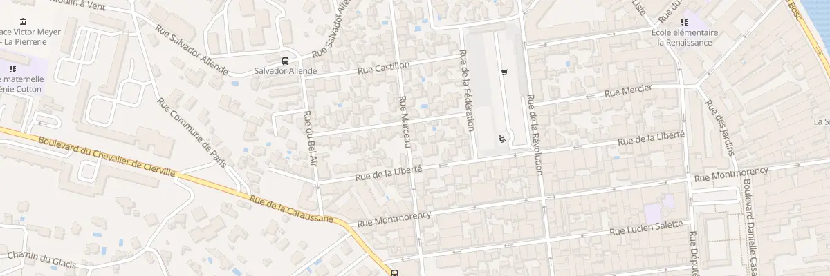 Plan du 18B Rue Marceau à Sète