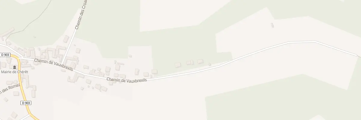 Plan du 25 Les Vauxbresils à Chérêt