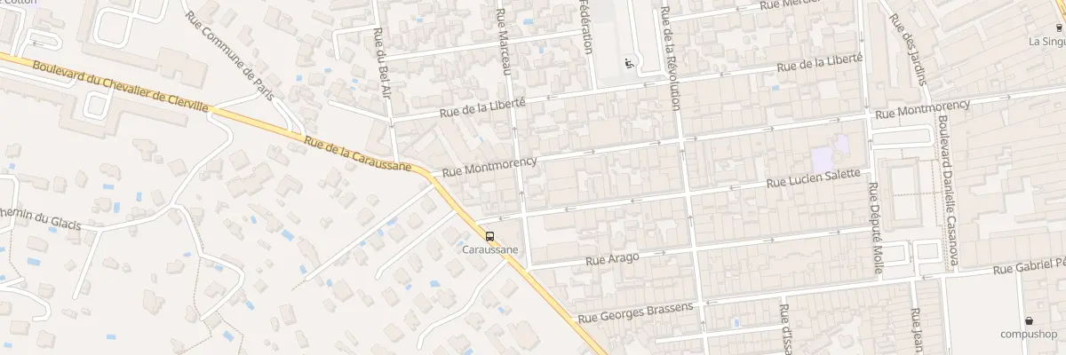 Plan du 6 Rue Marceau à Sète