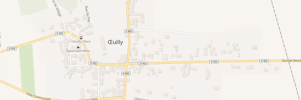 Plan du 9 Rue de Beaurieux à Œuilly