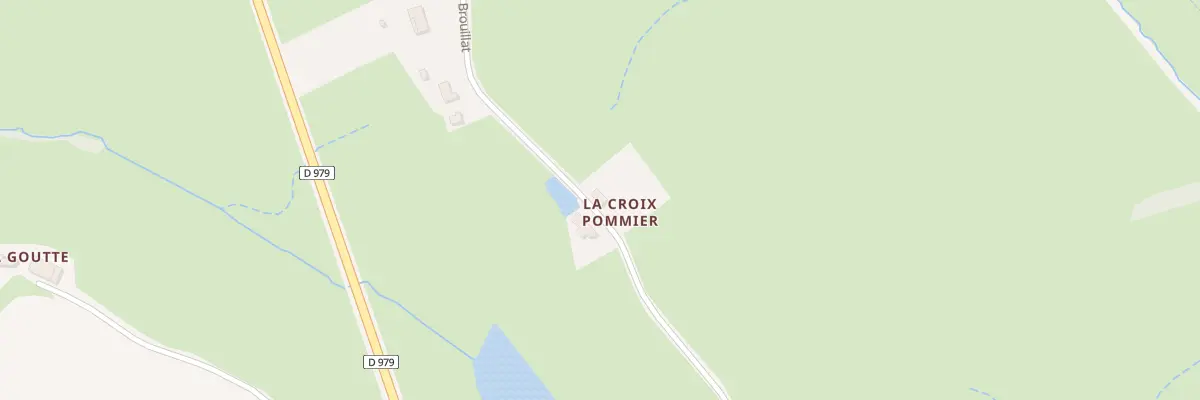 Plan du 857 Rte de Brouillat à Cronat