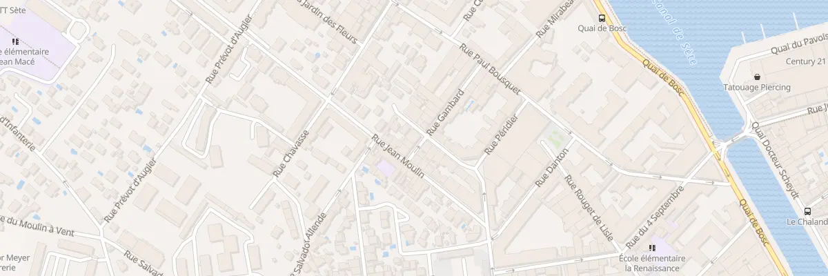 Plan du 9 Rue Docteur Roux à Sète