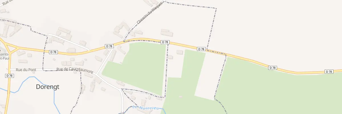 Plan du 2 Rue d’Esquéhéries à Dorengt