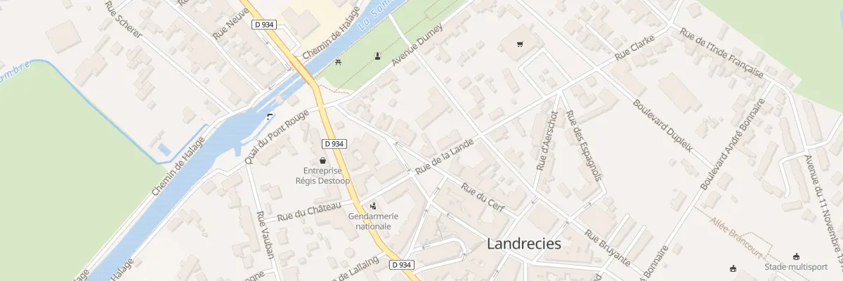 Plan du 14 Rue Paul Deloffre à Landrecies