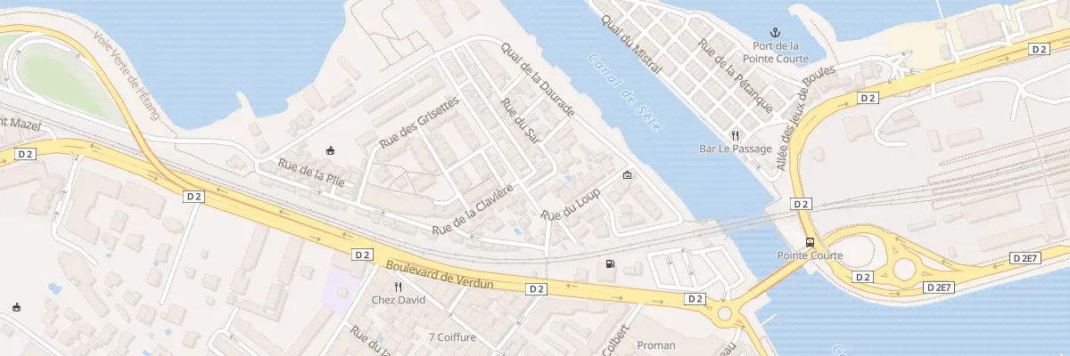 Plan du 18 Rue du Loup à Sète
