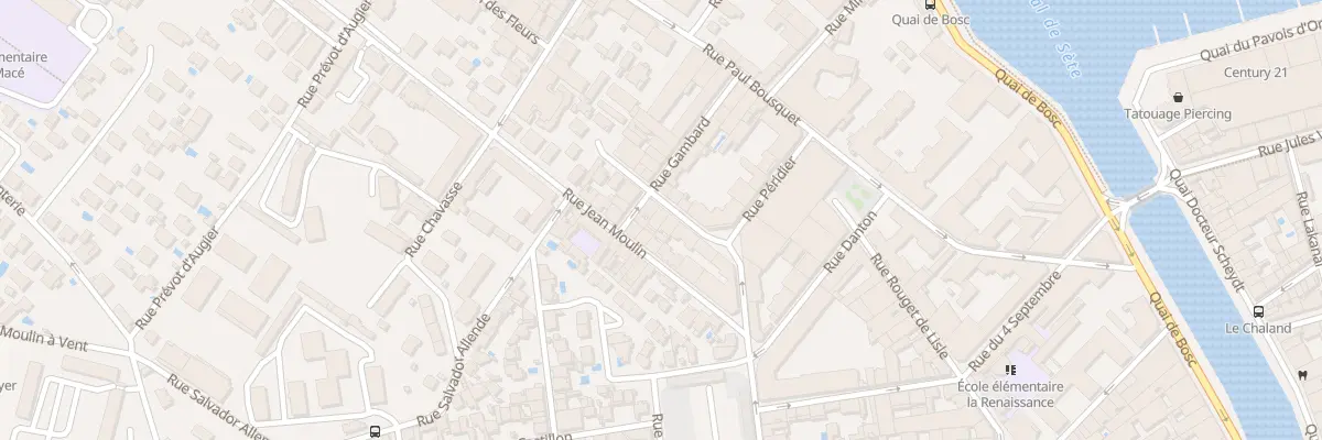 Plan du 5 Rue Docteur Roux à Sète