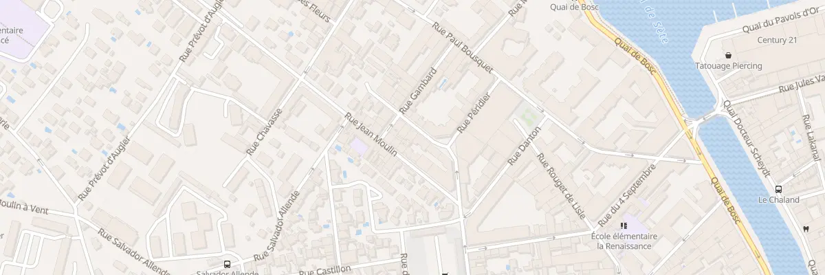 Plan du 3 Rue Docteur Roux à Sète