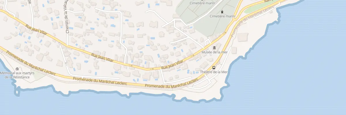 Plan du 20 Rue Jean Vilar à Sète
