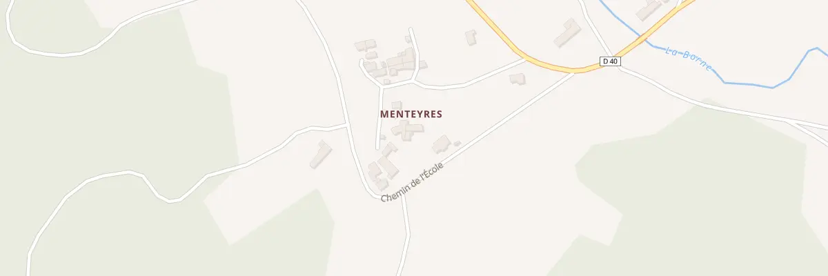 Plan du 8 Che de l’Ecole (Menteyres) à Allègre