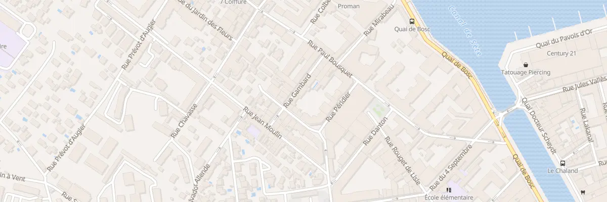 Plan du 6 Rue Docteur Roux à Sète