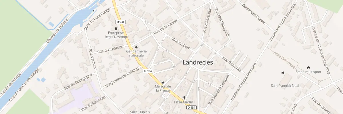 Plan du 9 Rue du Puits de la Croix à Landrecies