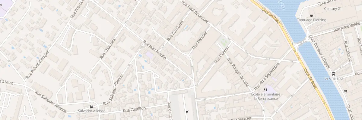 Plan du 1B Rue Docteur Roux à Sète
