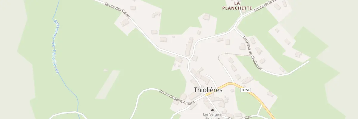 Plan du 5020 Le Bourg à Thiolières