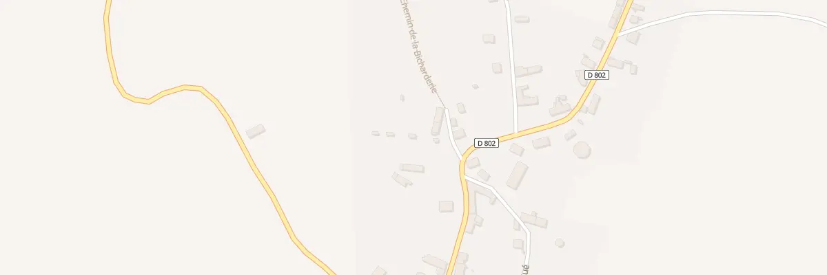 Plan du 1 Che de la Bicharderie à Vézilly