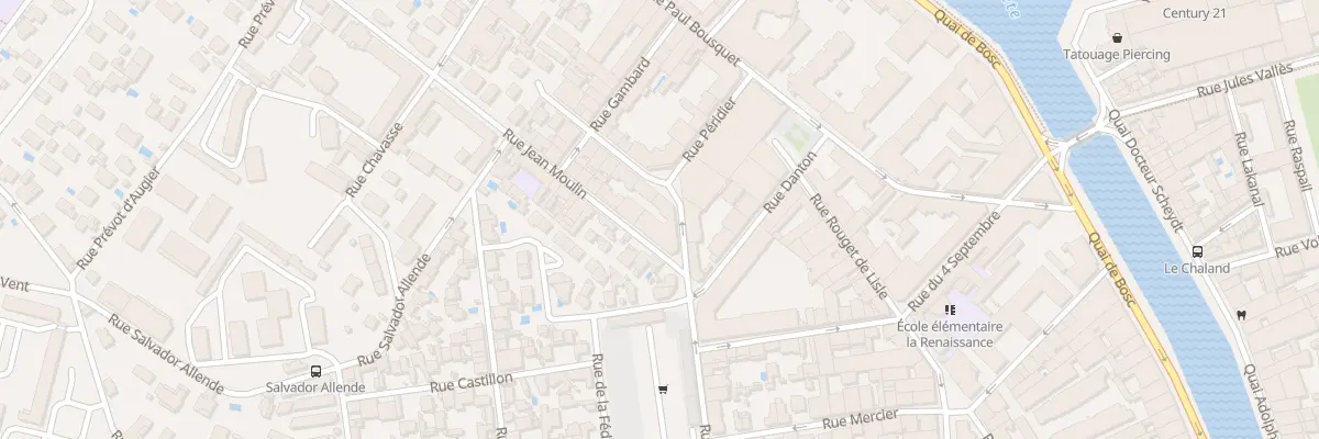 Plan du 1 Rue Docteur Roux à Sète