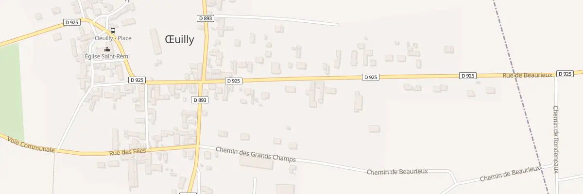 Plan du 12 Rue de Beaurieux à Œuilly