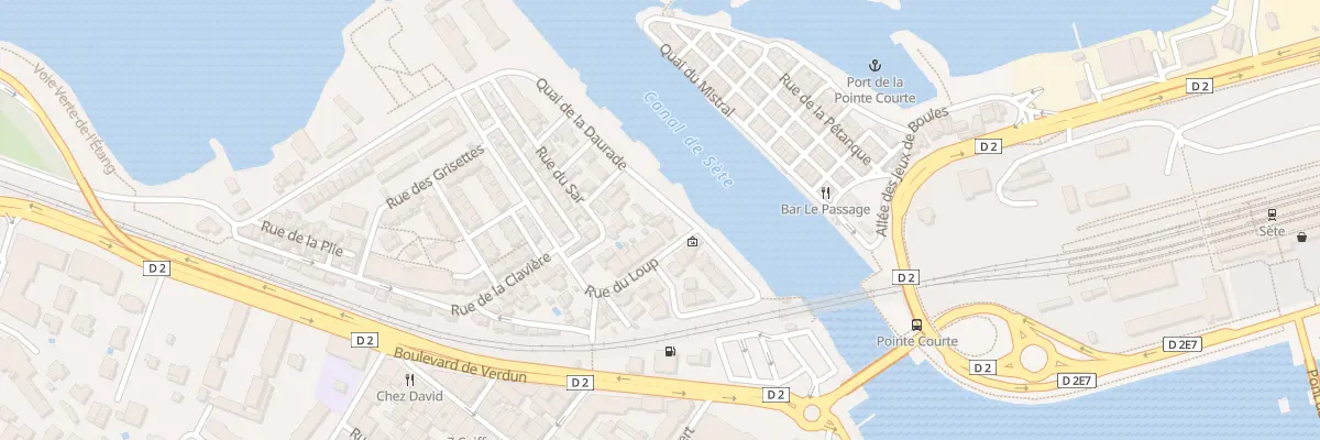 Plan du 11 Quai de la Daurade à Sète