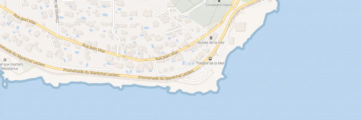 Plan du 19 Rue Jean Vilar à Sète