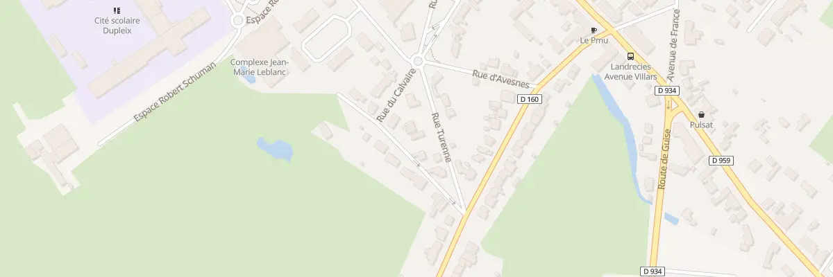 Plan du 3 Rue Turenne à Landrecies