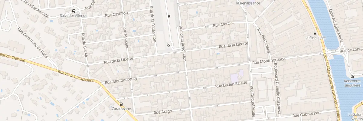 Plan du 35 Rue de la Révolution à Sète