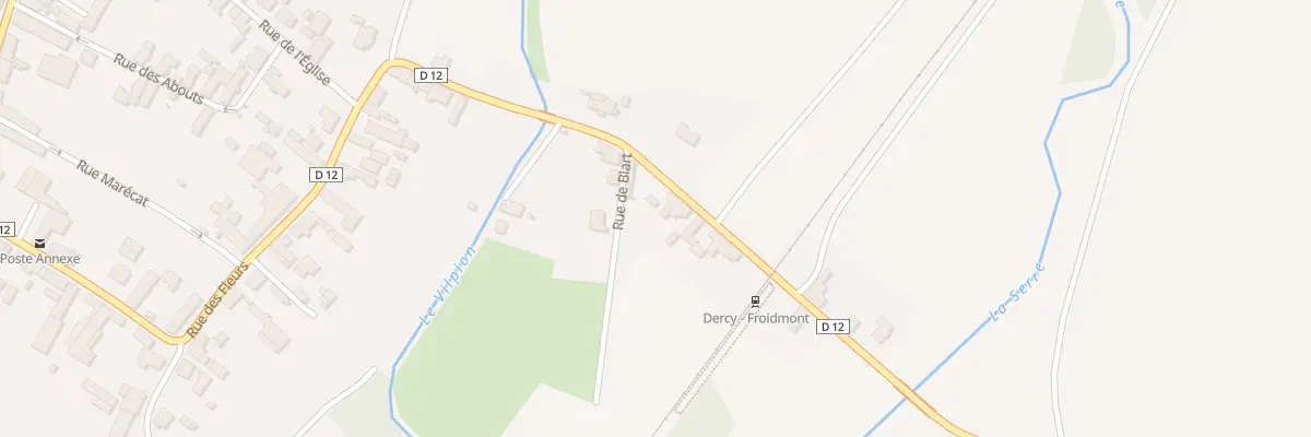 Plan du 19 Rue de la Gare à Dercy