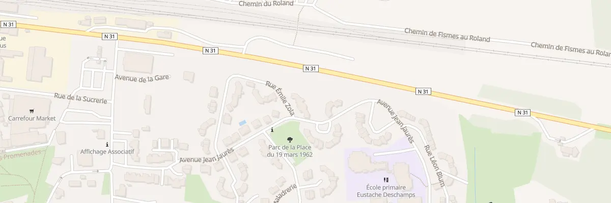 Plan du 21 Rue Emile Zola à Fismes