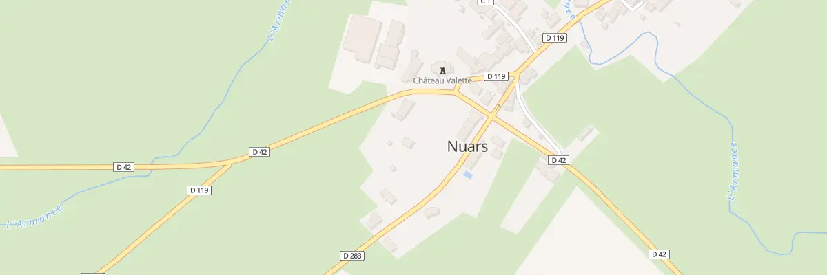 Plan du 9 Rte du Morvan à Nuars