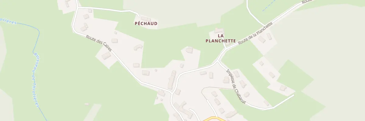 Plan du 5018 La Planchette à Thiolières