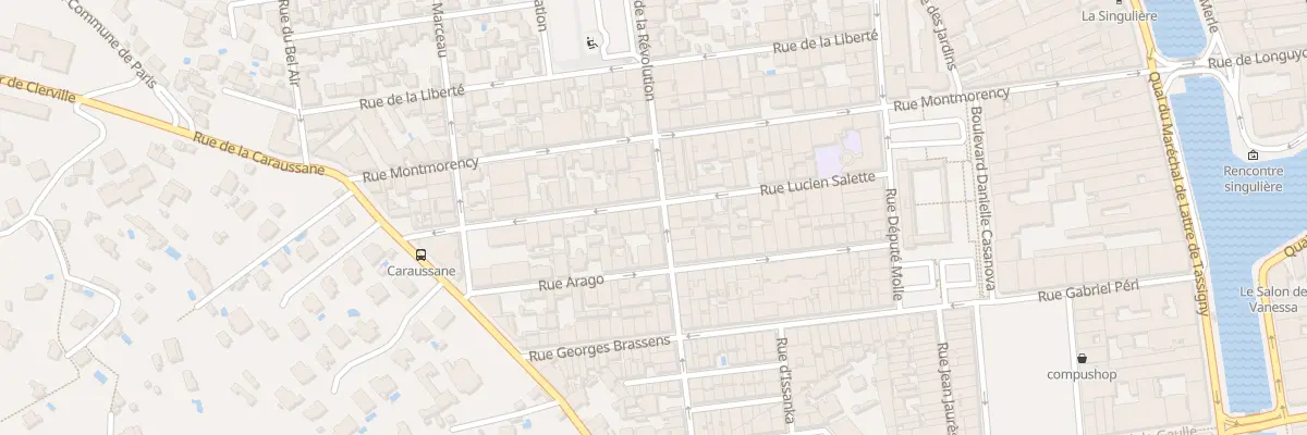 Plan du 25 Rue de la Révolution à Sète