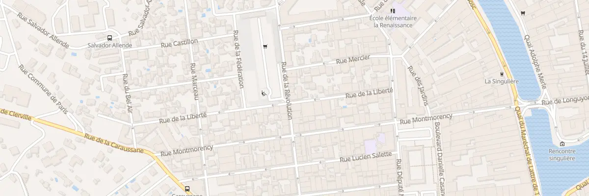 Plan du 36 Rue de la Révolution à Sète