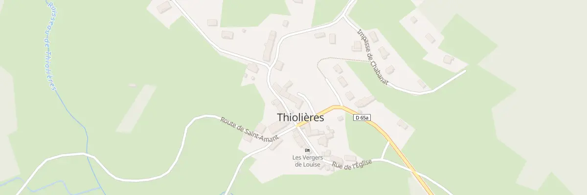 Plan du 5134 Le Bourg à Thiolières