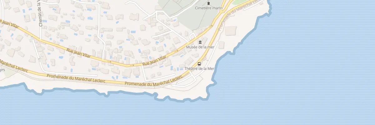 Plan du 9 Rue Jean Vilar à Sète