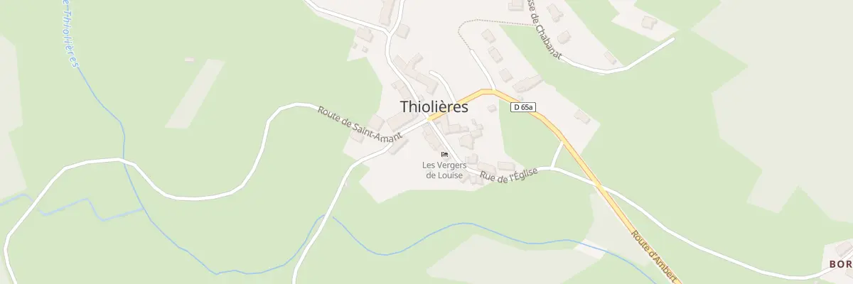 Plan du 5035 Le Bourg à Thiolières