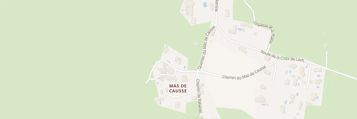 Plan du 56 Rue du Mas de Causse à Brissac