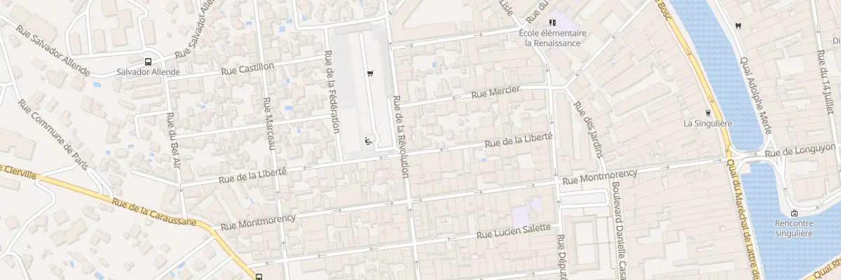 Plan du 30 Rue de la Liberté à Sète