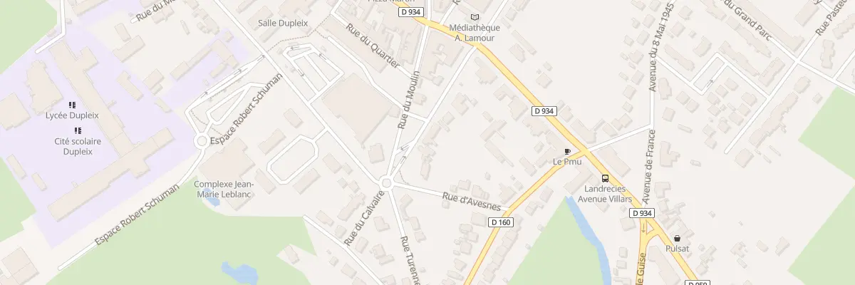 Plan du 8 Bd de Verdun à Landrecies